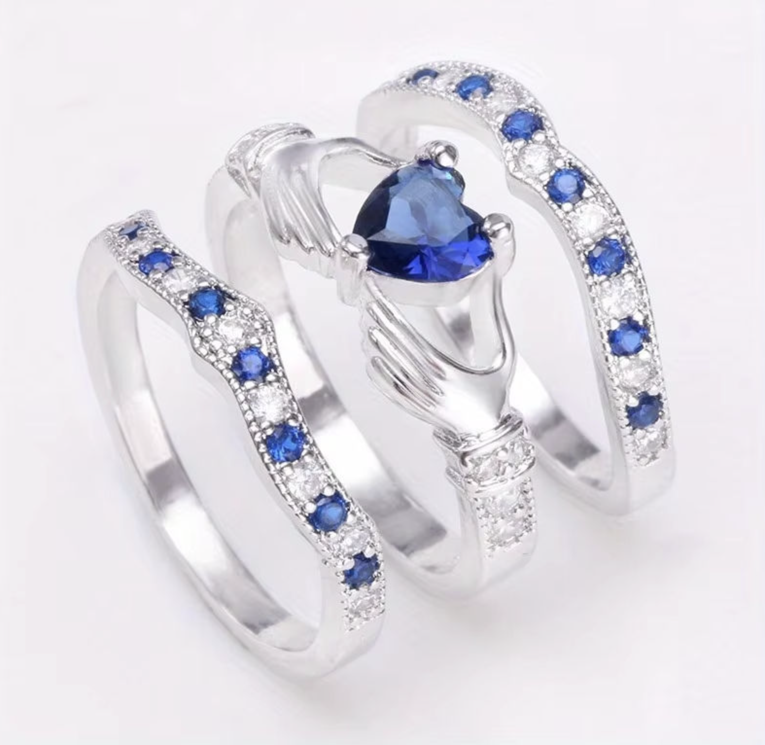 Zircon Stackable Ring Set for Women