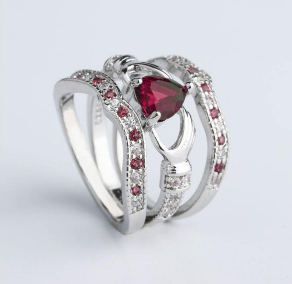 Zircon Stackable Ring Set for Women