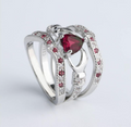 Zircon Stackable Ring Set for Women
