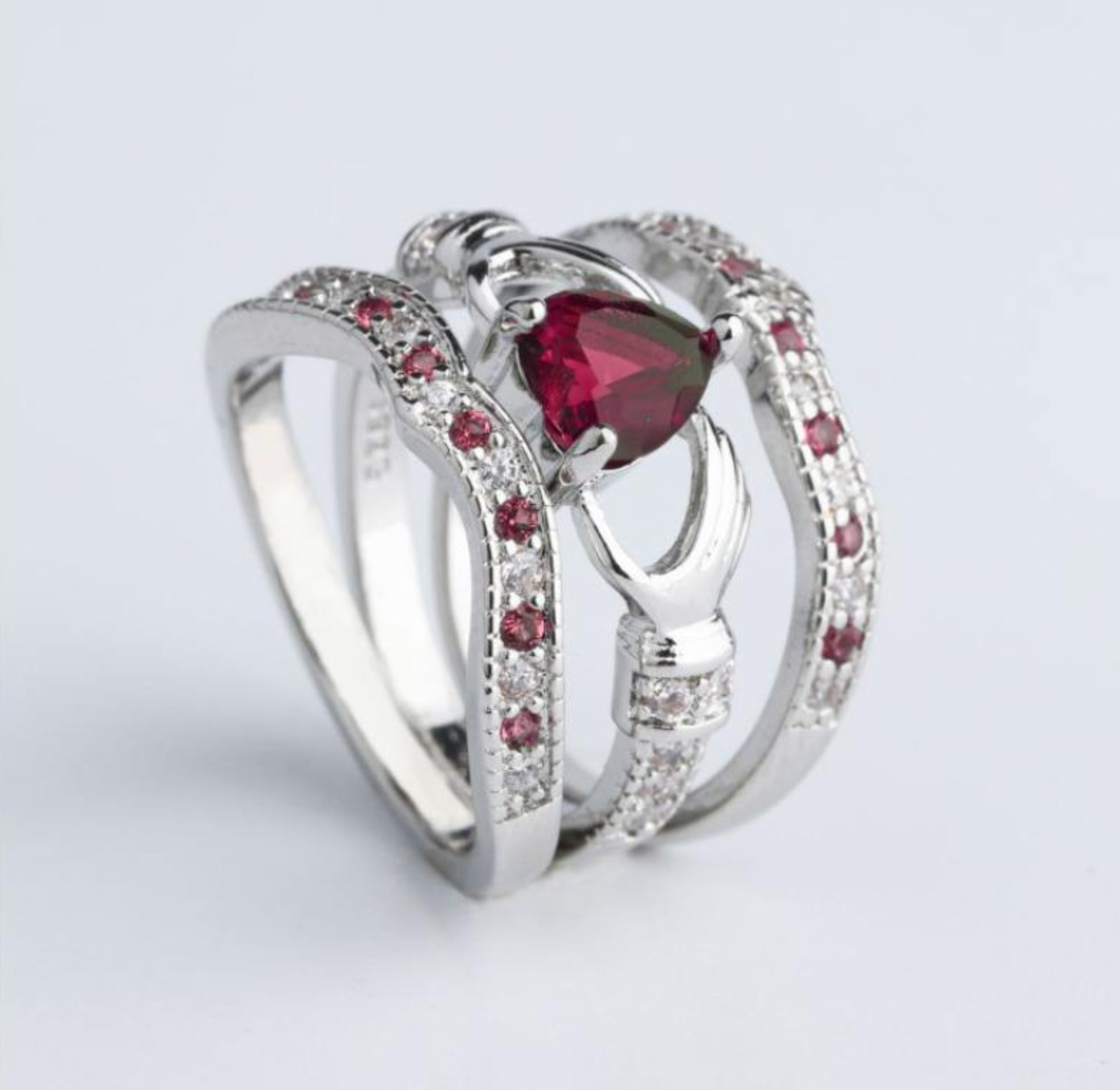 Zircon Stackable Ring Set for Women