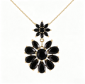 Elegant Double Bloom Pendant Necklace