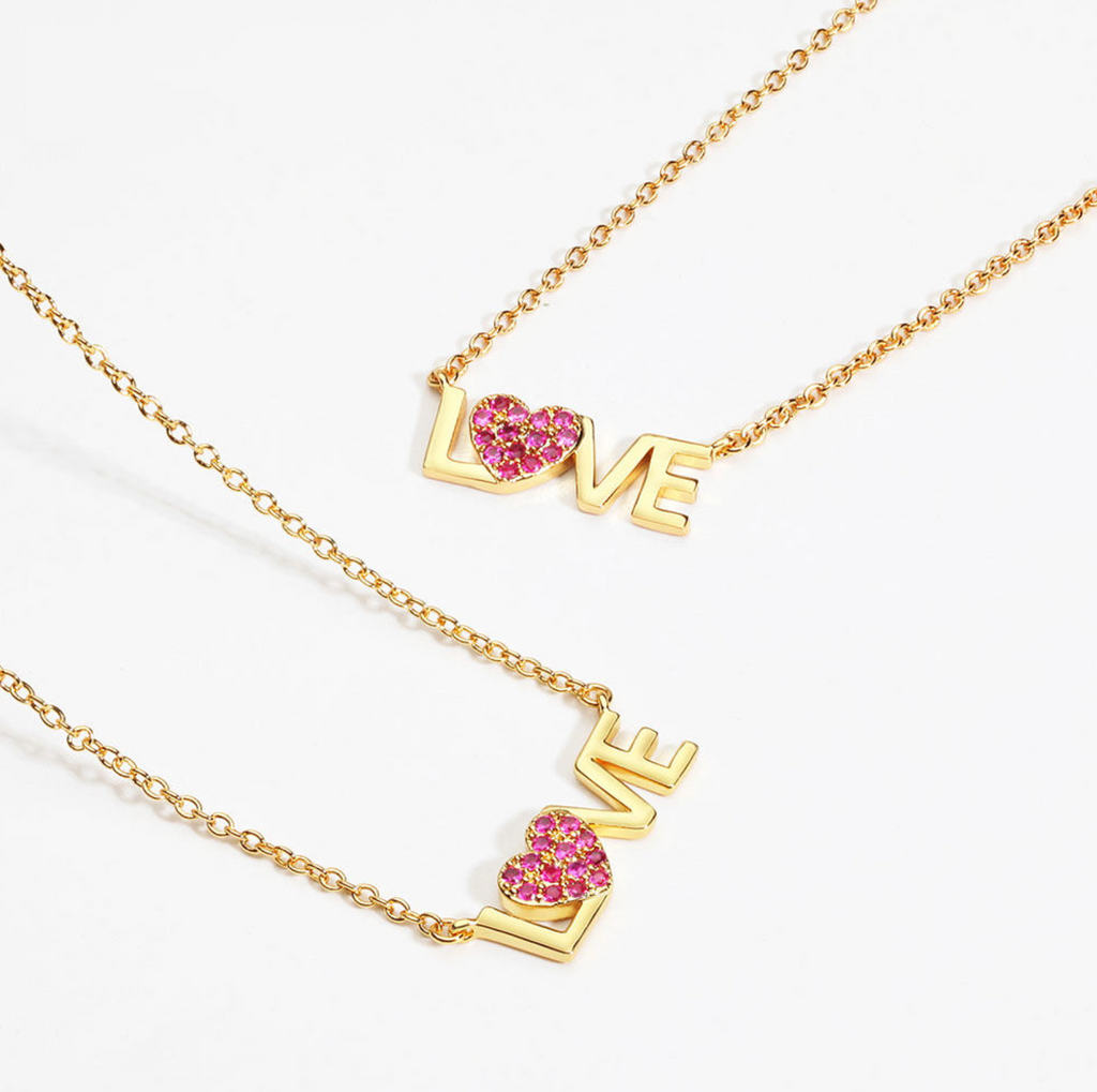 Boho Pink Crystal Statement Necklace