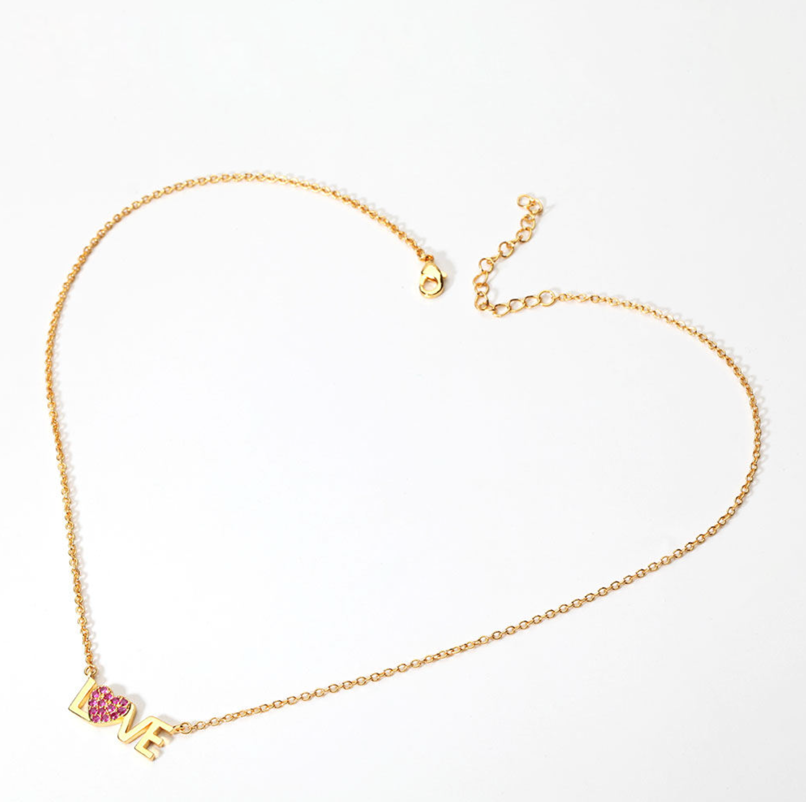 Boho Pink Crystal Statement Necklace
