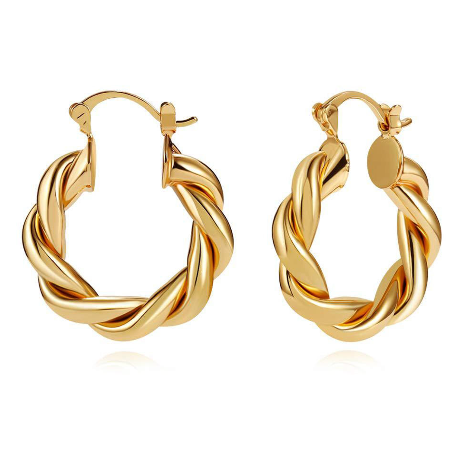 Classic Hypoallergenic Waterproof Chunky Hoop Earrings